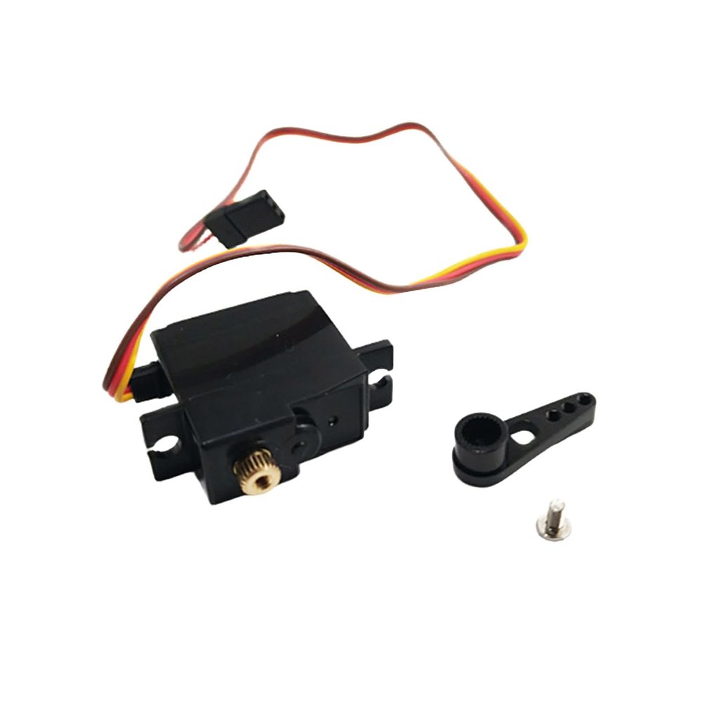 17G Servo with Arm Replacement for MN78 1/12 RC Car Crawler 4x4 Remote Control Truck Upgrade Accessory- Black Arm