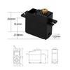 17G Servo with Arm Replacement for MN78 1/12 RC Car Crawler 4x4 Remote Control Truck Upgrade Accessory- Black Arm view 2