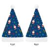 SPEPDEEC Comfort Fit Santa Hat for Christmas Christmas Santa Claus Navy Blue, Plush Soft Adult Party Hat for Holiday Events, Family Gatherings & Seasonal Celebrations view 3