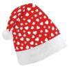 SPEPDEEC Fluffy Christmas Santa Hat for Adults Stylish Red Hearts Valentine'S Day, Soft Plush Party Hat for Holiday Events, Seasonal Gatherings & Festive Family Photos view 1