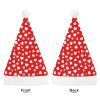 SPEPDEEC Fluffy Christmas Santa Hat for Adults Stylish Red Hearts Valentine'S Day, Soft Plush Party Hat for Holiday Events, Seasonal Gatherings & Festive Family Photos view 3