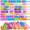 20 Pack Pop Fidget Bracelets Toys - Party Favors for Kids, Goodie Bag Fillers for Birthday, Halloween, Classroom Prizes, Carnival Gifts for Boys & Girls (Bubble Bracelets 20 PCS) view 1