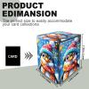 ETLKJVBL for Mtg Deck Box, Portable Protective Organizer for Mtg Card Sleeves, Festive Penguin in Winter Gear Durable Trading Card Storage Box with Secure Storage view 3