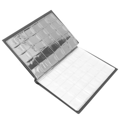 Culnflun 250 Pockets Album - Collecting Book with 10 Pages, Grid Holder for Pounds Pence Cents Dollars, Album Collection Book Collecting Holder Book (Brown)