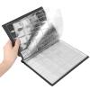 Culnflun 250 Pockets Album - Collecting Book with 10 Pages, Grid Holder for Pounds Pence Cents Dollars, Album Collection Book Collecting Holder Book (Brown) view 3