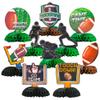 10 PCS Football Party Decorations, PureGuard Football Honeycomb Centerpieces Table Decorations Table Toppers for Football Birthday Party Favors Sports Party Decor view 1