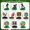 10 PCS Football Party Decorations, PureGuard Football Honeycomb Centerpieces Table Decorations Table Toppers for Football Birthday Party Favors Sports Party Decor view 3