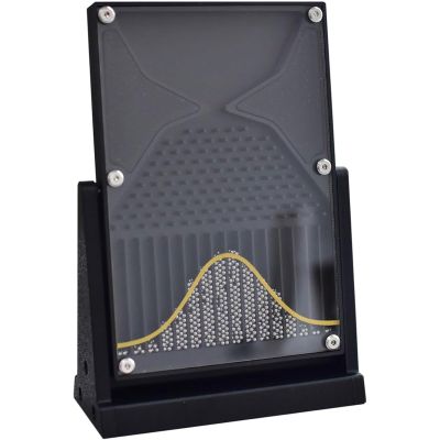 12 * 18cm Galton Board Experiment Model, Normal Distribution Mathematical Model, Physics Lab Teaching Tool with Bell Curve, Probability Demonstration Model, for Educators and Students