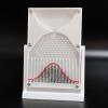 12 * 18cm Galton Board Experiment Model, Normal Distribution Mathematical Model, Physics Lab Teaching Tool with Bell Curve, Probability Demonstration Model, for Educators and Students view 2