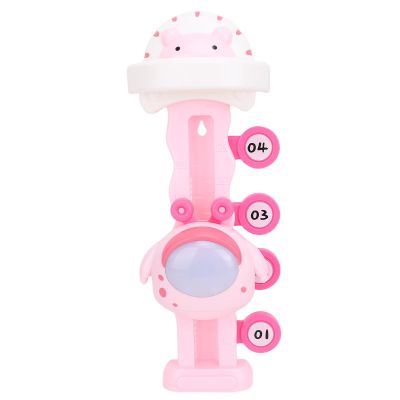 Aqur2020 Kids Touch High Jump Counter, Adjustable Height, Interactive Scoring Games, ABS Material, 5.1x13.8 Inches, Roseate