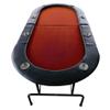 GOWE INO Design 73" Foldable Poker Table with Cup Holders #16361 Red view 3