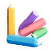 5PCS Novelty Pencil-Shaped Erasers with Hexagon Design Easy-Grip for Students Children Learning Tools Ergonomic Hexagonal for Writing view 4