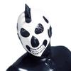 AiCc stylists Latex Hood Dinosaur Sideburns Design Rubber El Skull-Holio Mask Cosplay Halloween (XL) view 4