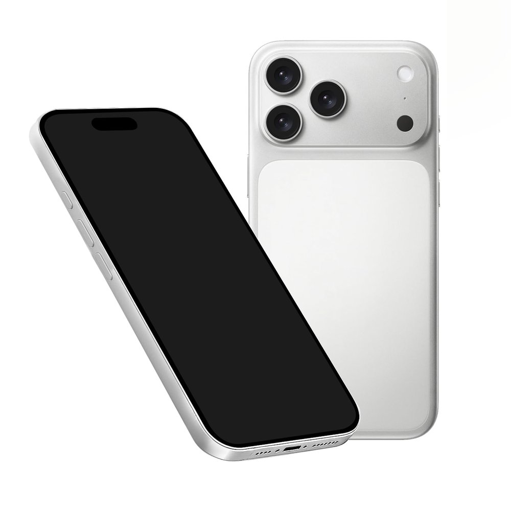 Bzuanbd Fake Phone Dummy PropPhone, BlackScreen Decoy PhonePear PhoneNon-Working Phone17Pro Max 17Air, Display Phones Look Like Real Phonepro max 17 (17ProMax,White,Black Screen) Prop Mobile Phone