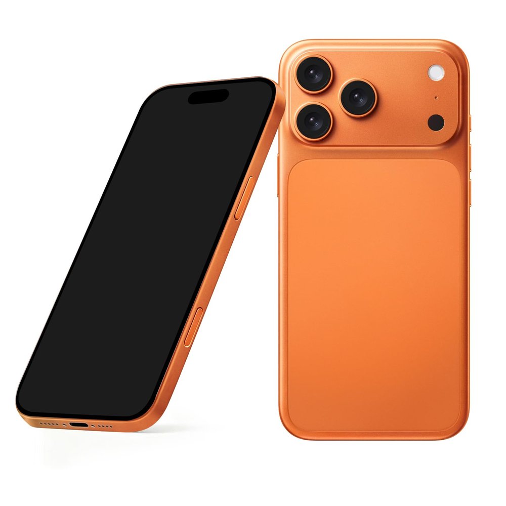 Fake Phone Dummy PropPhone, BlackScreen Decoy PhonePear PhoneNon-Working Phone17Pro Max 17Air , Display Phones Look Like Real Phonepro max 17 (17Pro,Cosmic Orange,Black Screen) Prop Mobile Phone