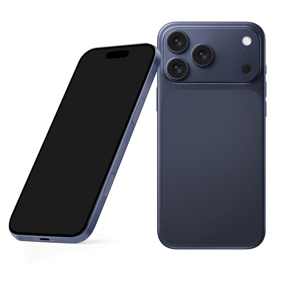 Bzuanbd Fake Phone Dummy PropPhone, BlackScreen Decoy PhonePear PhoneNon-Working Phone17Pro Max 17Air, Display Phones Look Like Real Phonepro max 17 (17Pro,Deep Blue,Black Screen) Prop Mobile Phone