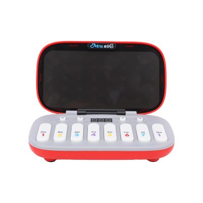 Depisuta Kids Keyboard Piano, 8 Key Electronic Digital Piano with 7 Mode Music,Portable Mini Keyboards for Beginners Kids Adults, Hand Speed Practice, Parent Child Interaction (Red)