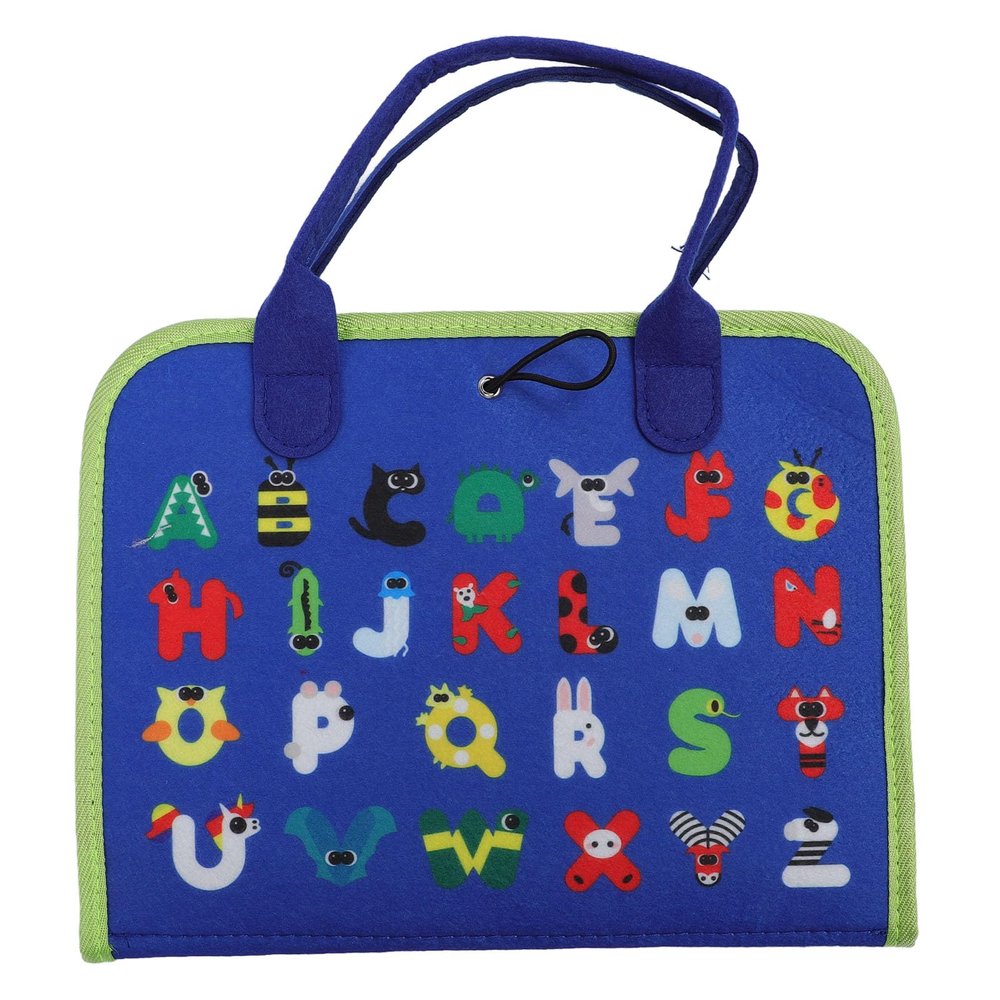 JAOCDOEN Toddler Learning Sensory Toddler Activity Board Develop Fine Motor Skills Educational Activity Sensory Board Preschool Learning Toy for Boys Girls (Blue)