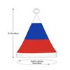 Adult plush Christmas hat YYHWHJDE Russian Flag Printing soft and comfortable for parties dances Halloween view 3