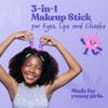 TALOMI Vita Stick 3-in-1 Multistick Kids Makeup, Non-Toxic, Plant-Based Makeup for Kids 8-12, Vegan, Cruelty-Free, Non-Comedogenic, Dermatologist Approved. Trio Set: Own Your Story. view 2