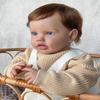 Anano Big Reborn Toddler Baby Dolls 24 Inch Lifelike Real Toddler Babys Dolls, Realistic Newborn Baby Doll Brown Hair Boy Girl, Handmade Real Life Child Doll, Soft Cotton Body & Soft Silicone Limbs view 1