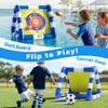 Funscape Kids Soccer Pool Toy, 2-in-1 Inflatable Float Soccer Goal & Ball Toss Water Game, Toddler Outdoor Football Backyard Game, Summer Beach Pool Party Gift 3 4 5 6 7 8 10 12 Year Old Boy Girl Teen view 2