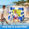 Funscape Kids Soccer Pool Toy, 2-in-1 Inflatable Float Soccer Goal & Ball Toss Water Game, Toddler Outdoor Football Backyard Game, Summer Beach Pool Party Gift 3 4 5 6 7 8 10 12 Year Old Boy Girl Teen view 3