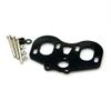 For Axial For SCX10 90047 For Wrangler 1/10 Aluminum Alloy Dual Motor Mount Kit RC Crawler Car Truck Model Upgrades Parts Rc Upgrade Components(Black) view 3