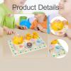 Wooden Tea Set Pretend Play Birthday Gifts Develop Social Skills Playset Tea Time Party Food Toys for Little Girls view 3