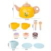Wooden Tea Set Pretend Play Birthday Gifts Develop Social Skills Playset Tea Time Party Food Toys for Little Girls view 4