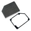 Carbon Fiber Receiver Box Lid Kit for Arrma 6S 1/8 Typhon/Kraton/Notorious/Outcast/Mojave,ARA320604 7mm Thick Waterproof Dust-Proof Receiver Box Cover with Rubber Gasket Seal Set Upgrades Replace Part view 1