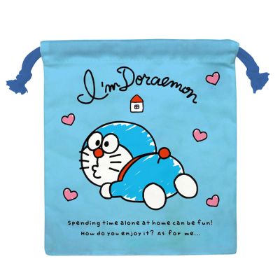 K Company CKC19-IDR Imudoraemon Drawstring Bag, H 8.1 x W 7.1 inches (20.5 x 18 cm)