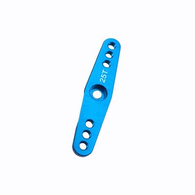 1pc Metal 25T Double Steering J-X Servo Arm Horn for Fu-taba Digital Servo Motor RC Car Truck(Sky Blue)