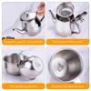 CAKEEYUM Kids Tea Set Includes Portable 330ml Stainless Steel Long Spout Teapot with Filter Screen and 2 70ml Cups for Children Gifts Childrens Tea Set, Kids, Small Teapot, Stainless Steel Teapo view 2