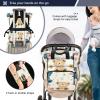PaChyLuu Cute Bear Diaper Bag Backpack Waterproof Travel Baby Bag with Stroller Straps Large Capacity Multi Function Changing Bags view 4
