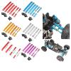 Compatible with W-ltoys 144001 144010 124016 124018 124007 124017 124019 124008 124007 124010 RC Remote Control car Metal Upgrade Rod Parts(Silver) view 2