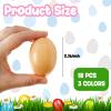 18 PCS 3 Colors Wooden Fake Chicken Eggs,Wood Nest Egg Faux Egg for Crafts,Nesting Box,Easter,DIY,Help Hens Lay Eggs view 2