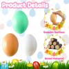 18 PCS 3 Colors Wooden Fake Chicken Eggs,Wood Nest Egg Faux Egg for Crafts,Nesting Box,Easter,DIY,Help Hens Lay Eggs view 3