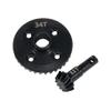 1 Set Compatible Differential Gears Ring and Pinion for 1 10 Scale RC Crawler Upgrade Parts Fits TRX6 and Bronco Models Overdrive Underdrive Axle Set(11T 34T) view 1