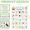 Hoolerry 30 Pcs Scavenger Hunt for Kids Road Trip Game Car Spring Summer Wedding Scavenger Hunt Cards Travel Activities Camping Games Outdoor Indoor Seek Activity for Kids Adults (Spring) view 2