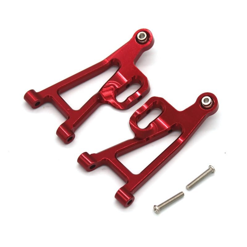 Compatible with M-jx 14210 14209 1/14 RC Remote Control car Metal Modified Parts Front and Rear Swing arms(Burgundy)