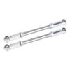 Adjustable Aluminum Steering Link Rod for RC 4x4 4WD Models Heavy Duty Replacement Part Compatible with Various Off Road Vehicles(Silver) view 1