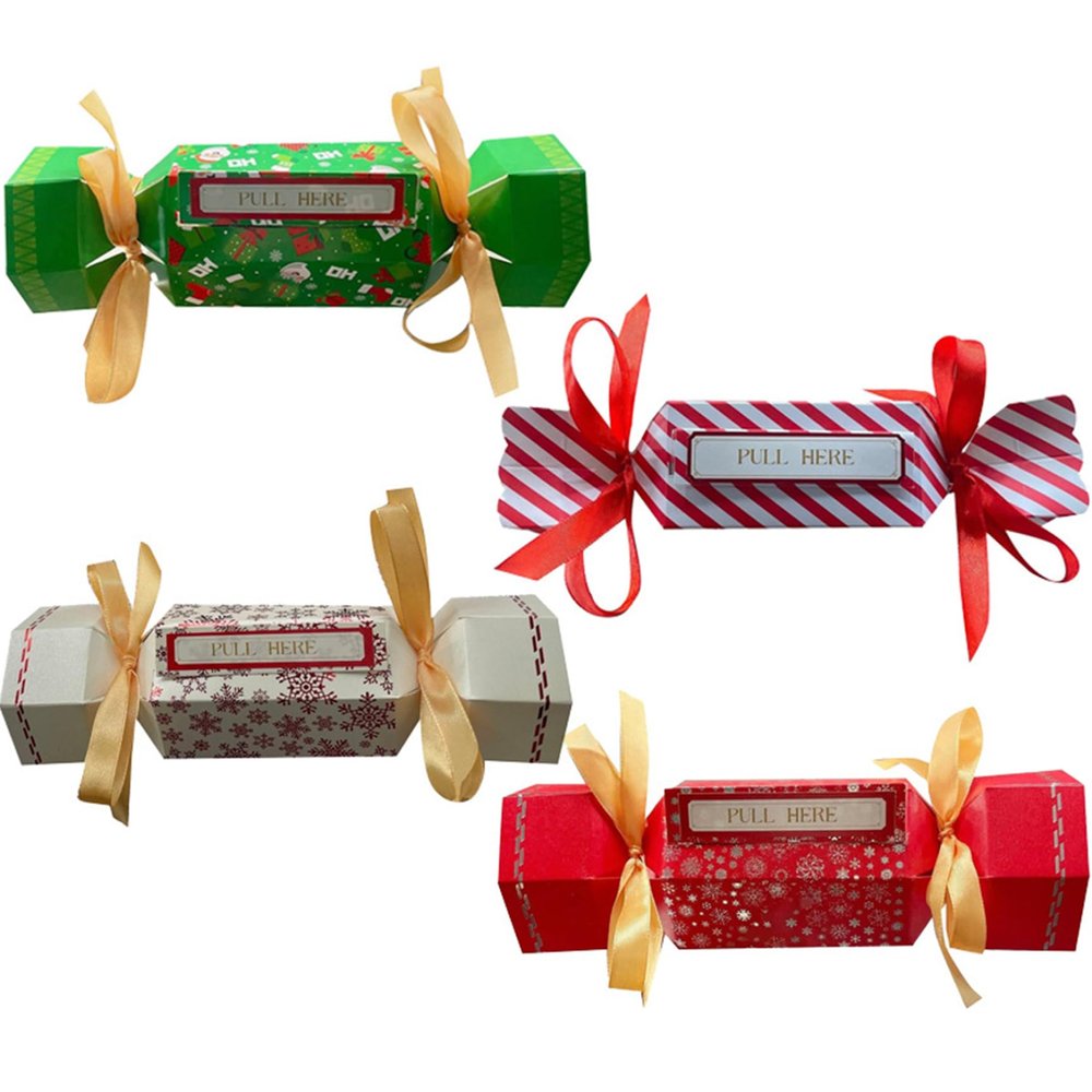 4PCS Christmas Money Holders for Cash Funny Surprise Money Boxes for Cash Pull Creative DIY Pull Box Ideas for Christmas Kids and Adults Gifts Holders for