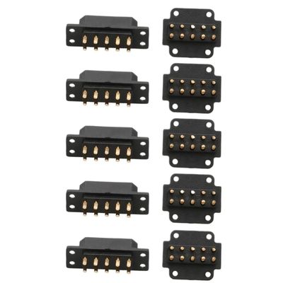 5Pairs VTOL Drone MX 10pin 6pin Male Female Connectors 5A Servo Quick Release Plug Compatible with RC Turbojet Model Airplane and Drone Accessories(5pairs MX10)