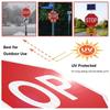24" Solar-Powered LED Traffic Sign - Flashing Illuminated Road Sign with Engineer-Grade Reflective Film for Enhanced Visibility and Safety view 2