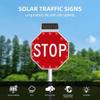 24" Solar-Powered LED Traffic Sign - Flashing Illuminated Road Sign with Engineer-Grade Reflective Film for Enhanced Visibility and Safety view 3