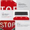 24" Solar-Powered LED Traffic Sign - Flashing Illuminated Road Sign with Engineer-Grade Reflective Film for Enhanced Visibility and Safety view 4