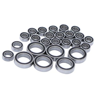 24PCS Sealed Bearing Kit Compatible with 1 24 Scale RC Crawler Upgrade Parts FMS Power Wagon Replacement Accessories(24PCS)