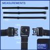 1PCS Baby Safety Belt High Chair Straps Seat Adjustable 3 Point Harness for Child Kid Stroller Compatible with IKEA Antilop -Sturdy Safety Polyester Strap Belt Soft & Comfortable on Baby's Skin(Black) view 2
