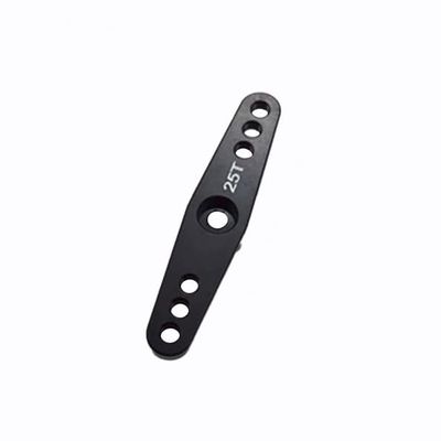 1pc Metal 25T Double Steering J-X Servo Arm Horn for Fu-taba Digital Servo Motor RC Car Truck(Black)